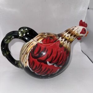 RARE & UNIQUE‎ Ceramic Rooster Teapot Excellent Condition Used As Display Ranger